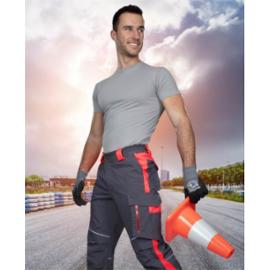 NEON spodnie do pasa - dopracowana sylwetka, wielofunkcyjna kieszeń miechowa na boku, kieszeń komórka 5,6“ - 2 kolory - 46-66.