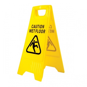 HV20 'Caution Wet Floor' - MOKRA PODŁOGA  znak (stojak) ostrzegawczy język angielski - 61 cm.