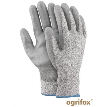 OX-STEEL-PU - rękawice ochronne z przędzy HDPE powlekane poliuretanem - 7,8,9,10,11.
