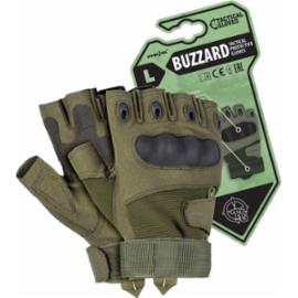 RTC-BUZZARD - Rękawice ochronne taktyczne, bez końcówek na palcach -  M-XL.