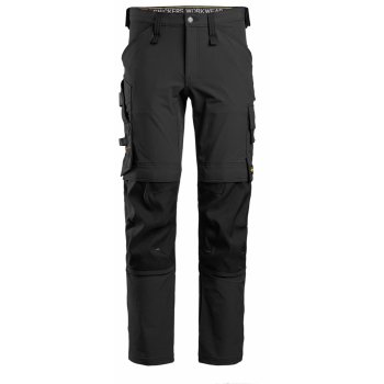 Snickers 6371- spodnie Full Stretch materiał 4 stronnie elastyczny, kieszenie na nakolanniki - system ochrony kolan KneeGuard™, dopasowany krój CORDURA®, 3 kolory - 44-64.
