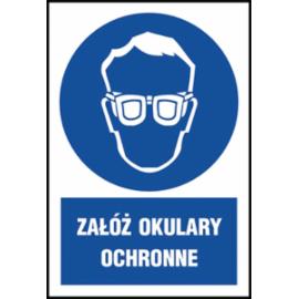 Z-2N1 - Znak BHP „Załóż okulary ochronne” - 220x300