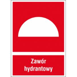ZZ-27P - Znak ochrony PPOŻ Zawór hydrantowy - 150x205-200x300