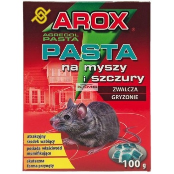 AROX-PASMYSZ100	- pasta na myszy i szczury - 4 dni i po kłopocie.