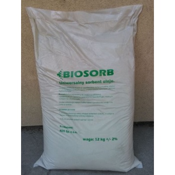 BIOSORB - uniwersalny sorbent ropopochodnego i roślinnego oleju 12 kg.