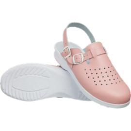 BMKLADZ2PASDAM - skórzane klapki damskie, buty zawodowe medyczne lub gastronomi damskie - 3 kolory - 35-41.