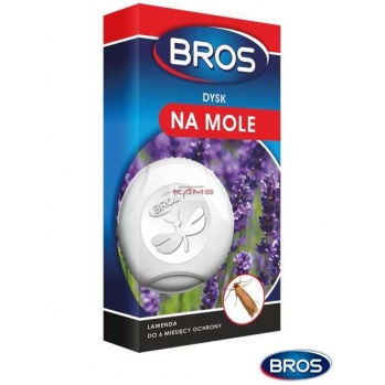 BROS-DYSK-MOL - dysk na mole, skuteczność do 6 miesięcy, 3 zapachy - nadaje delikatny zapach.