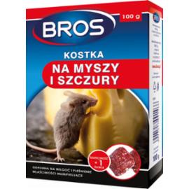 BROS-KOS-MYSZ - kostki przeznaczone do zwalczania myszy i szczurów 100g.