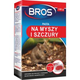 BROS-PAS-MYSZ - pasta na myszy i szczury, do stosowania w każdym miejscu i warunkach - 100g.
