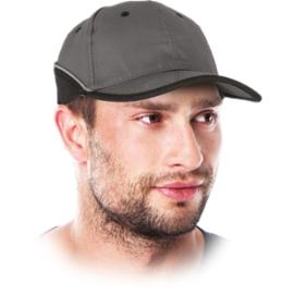 CZFMN - czapka z daszkiem, odblaskowy pasek, zapinana na rzep, 65% poliester, 35% bawełna, 270 g/m² - 6 kolorów - 57-61.