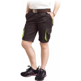 FRAULAND-TS  - Elastyczne damskie krótkie spodnie ochronne FRAULAND, 62% poliester, 35% bawełna, 3% elastan, 240 g/m² - 9 kolorów - S-2XL.