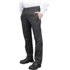 GENTO-M - męskie spodnie kucharskie do pasa, 100% bawełna, 220 g/m² - S-3XL.