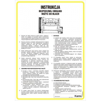 IAC02 Instrukcja bezpiecznej obsługi nożyc mechanicznych do blach