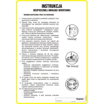IAC03 Instrukcja bezpiecznej obsługi wiertarki