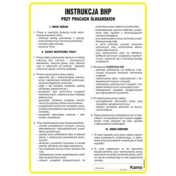 IAC13 Instrukcja BHP przy pracach ślusarskich
