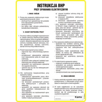 IAC21 Instrukcja BHP przy spawaniu elektrycznym