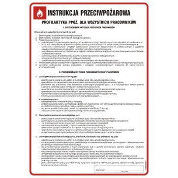 DB016 Instrukcja przeciwpożarowa - profilaktyka ppoż. dla wszystkich pracowników