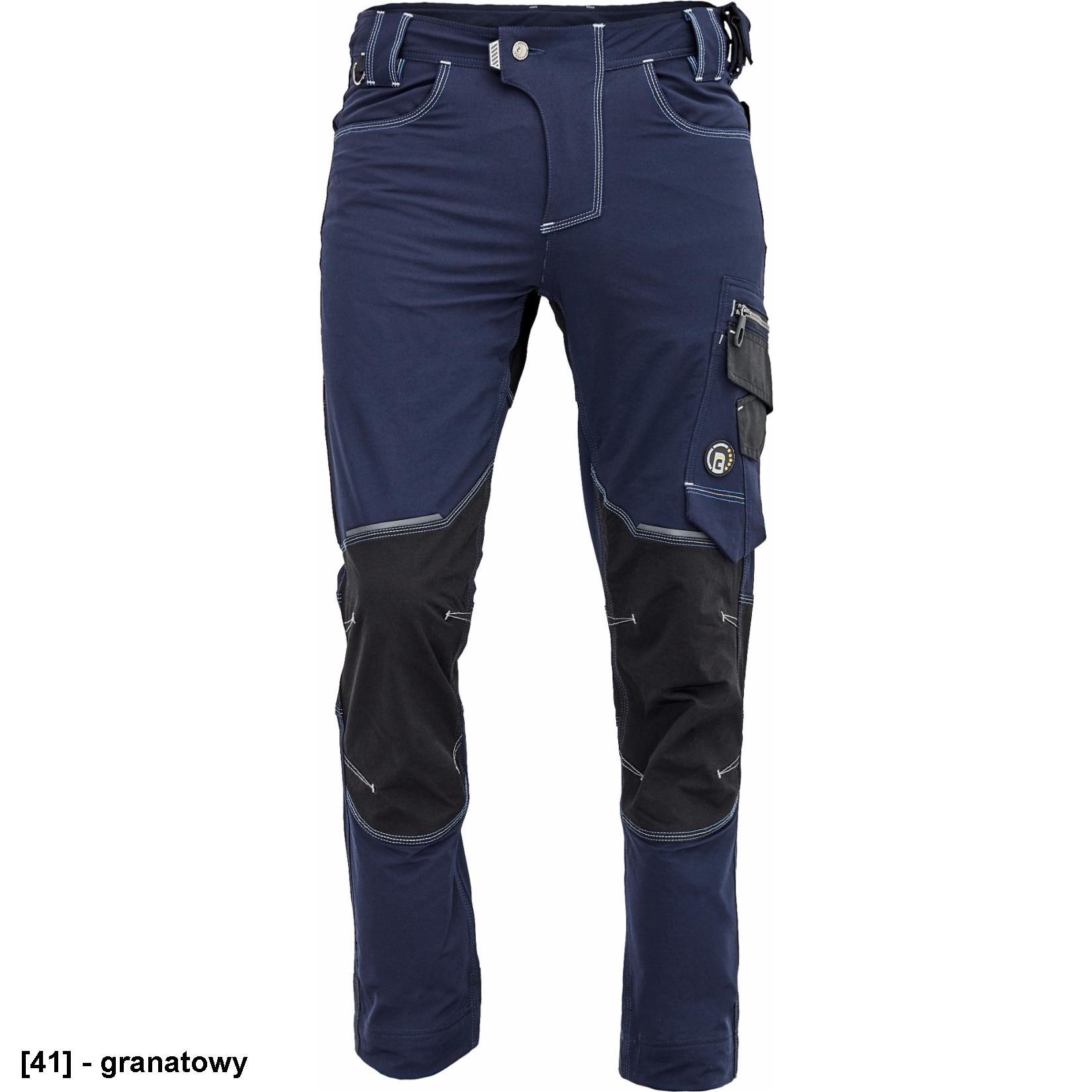 NEURUM PERFORMANCE spodnie - męskie spodnie robocze, elastyczny materiał TrifibetexPRO®, 6 kieszeni, odblaski - 4 kolory - 46-64.