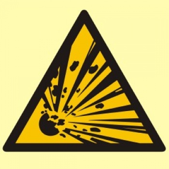 BA016 Niebezpieczeństwo wybuchu - materiały wybuchowe.