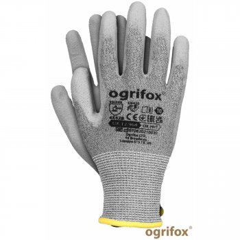 OX-HIIT - rękawice ochronne, połączenie nylonu z włóknem szklanym, ścieg 13, powleczone poliuretanem - 7-10.