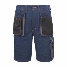 PROMAN 310 SK JEANS - spodnie krótkie monterskie wykonane z wytrzymałej na rozdzieranie i tarcie tkaniny jeans o gramaturze 310g/m2