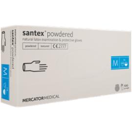 RMM-SANTEXFT - Rękawice lateksowe diagnostyczne, santex® powdered (FINGERTIP TEXTURED) - L