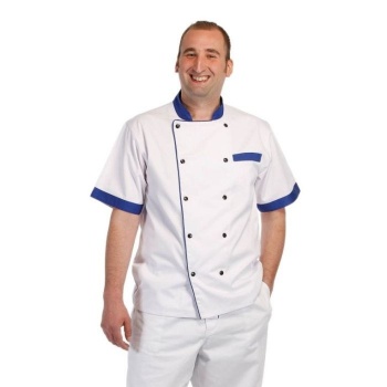 RONDON BLUE SHORT Bluza kucharza z krótkim rękawem - 46 - 62.
