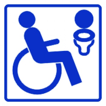 AS032 Piktogram Toaleta dla inwalidy