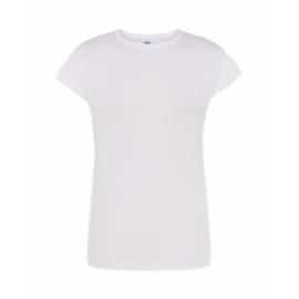 T-shirt damski JHK TSRLPRM - premium z krótkim rękawem, dopasowany do sylwetki, single jersey, 170 g - 7 kolorów - S-2XL.