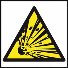 Z-16P - Znak ochrony ppoż. „Niebezpieczeństwo wybuchu materiały wybuchowe” - 200x200