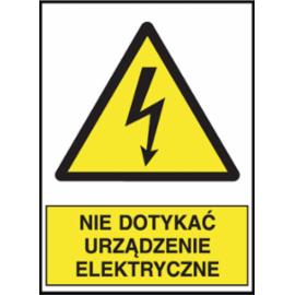 Z-1EOA - Znak elektryczny „Nie dotykać urządzenie elektryczne” - 74x105