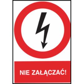 Z-3EZA - Znak elektryczny „Nie załączać!” - 74x105