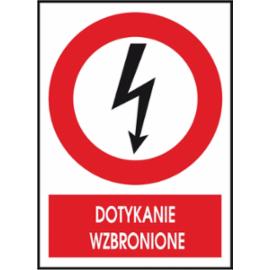 Z-6EZA - Znak elektryczny „Dotykanie wzbronione” - 74x105