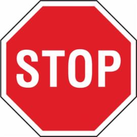 Z-DW115 - Znak na drogach wewnętrznych „Stop” - 330x330
