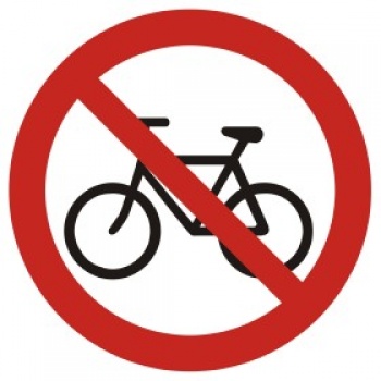 GB021 Zakaz wjazdu na rowerze