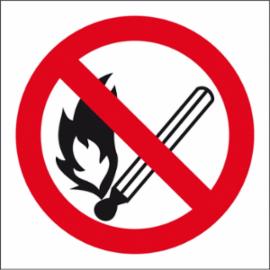 ZZ-11P - Znak ochrony PPOŻ Zakaz używania otwartego ognia- Palenie tytoniu zabronione - 150x150-350x350