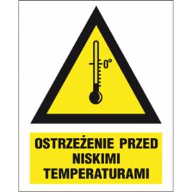 ZZ-12KN - Oznakowanie substancji chemicznych Ostrzeżenie przed niskimi temperaturami - 160x200