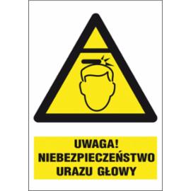 ZZ-13O-1 - Znak BHP Uwaga niebezpieczeństwo urazu głowy - 220x300