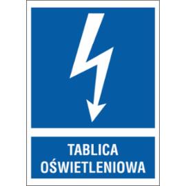 ZZ-14EIA - Znak elektryczny Tablica oświetleniowa.  - 105X148-74X105