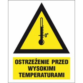 ZZ-14KN - Oznakowanie substancji chemicznych Ostrzeżenie przed wysokimi temperaturami - 160x200