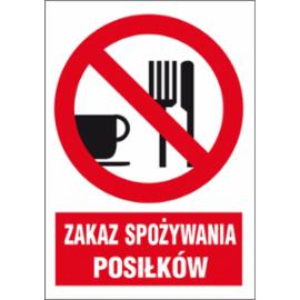 ZZ-15Z-1 - Znak BHP Zakaz spożywania posiłków - 220x300