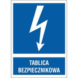 ZZ-17EIA - Znak elektryczny Tablica bezpiecznikowa.  - 105X148-74X105