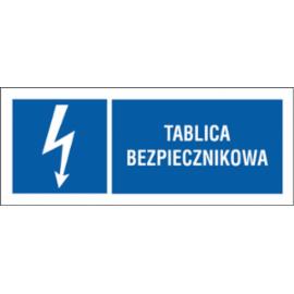 ZZ-17EIB - znak elektryczny Tablica bezpiecznikowa, folia samoprzylepna, płyta PCV - 74X210.