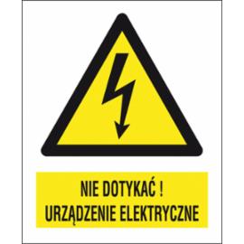 ZZ-1EOA - Znak elektryczny Nie dotykać urządzenie elektryczne.  - 105X148-74X105