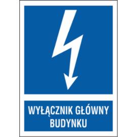 ZZ-2EIA - Znak elektryczny Wyłącznik główny budynku.  - 105X148-74X105