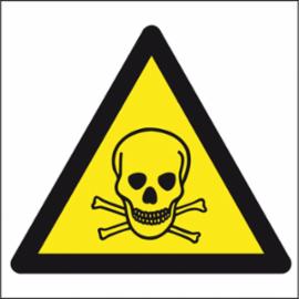 ZZ-2O - Znak BHP Ostrzeżenie przed niebezpieczeństwem zatrucia substancjami toksycznymi - 200x200