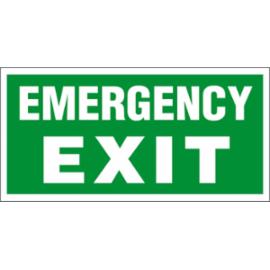 ZZ-30E - Znak ewakuacyjny Emergency exit - 150x300-200x400
