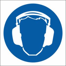 ZZ-4N - Znak BHP Nakaz stosowania ochrony słuchu - 200x200