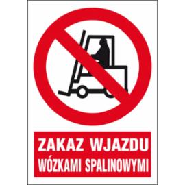 ZZ-4Z-1 - Znak BHP Zakaz wjazdu wózkami spalinowymi - 220x300