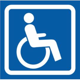 ZZ-59 - Znak Oznaczenie dla niepełnosprawnych - 100X100-150X150